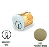 GMS M118-WR-US3 Mortise Cylinder, 1-1/8 Weiser WR5, Keyed Alike (2-Pack)