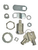 LSDA UTCL58 KA 56801 tubular cam lock shown with various assembly parts.