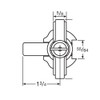 CCL Security 15766RH t-handle lock dimensions