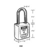 Master Lock 410RED KD Safety Padlock, 1 Key