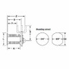 Olympus DCN 26D Cam Lock Dimensions