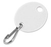 Lucky Line 258090 oval plain white key tag