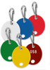 Lucky Line 258090 oval plain assorted color key tags