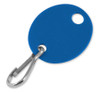 Lucky Line 258030 blue oval tag with snap clip