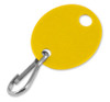 Lucky Line  258080 Yellow Oval Tag with snap clip