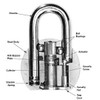 American Lock A700 Series Padlock parts diagram