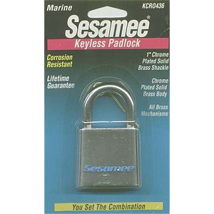 CCL Sesamee KCRO436 Marine Padlock, Resettable Combination