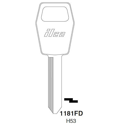 Ilco 1125H Key Blank, Older Ford