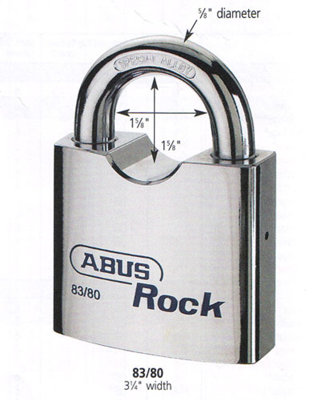 Abus 83/80-300 Rock Padlock Schlage C (Zero-Bitted)