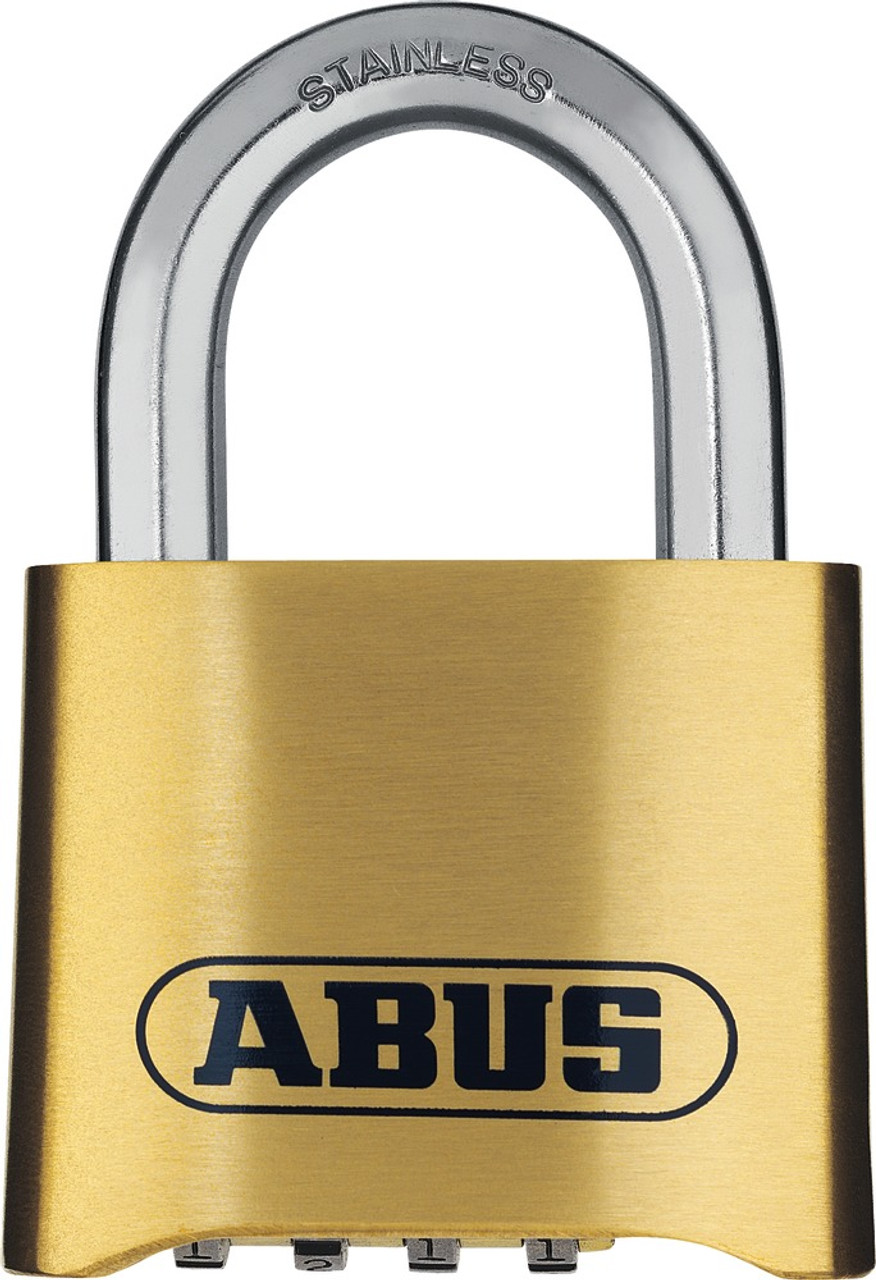 Abus 180IB/50 Combination Padlock, Brass Body