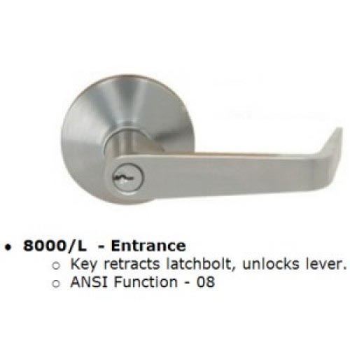 Cal-Royal 8000L 26D Trim Lever Satin Chrome Finish