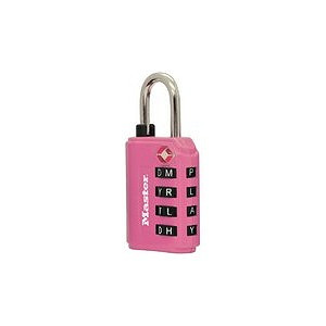 Master Lock 4691DWD Padlock, TSA Combination 4 Wheel, Assorted Color