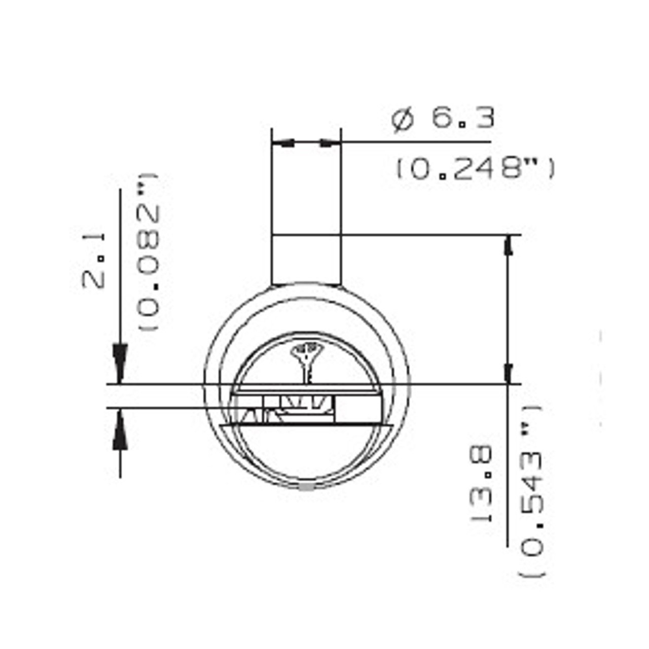 GMS K001-SX-26D Key-In-Knob Cylinder, Schlage Composite C-K, Keyed Different