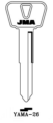 JMA YAMA-26 Key Blank for Yamaha, YM64, X277