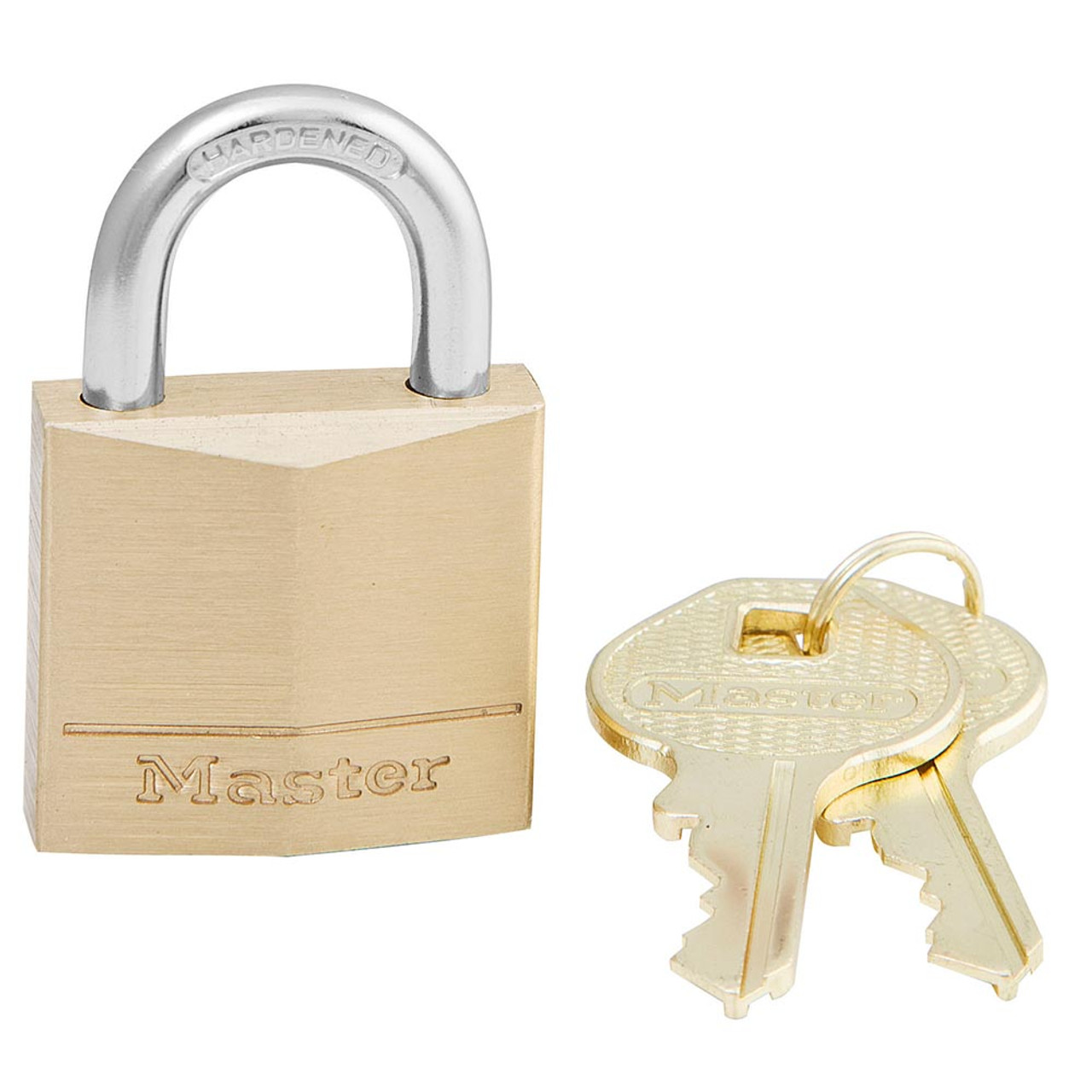 Master Lock Hardened Steel No. 140 Solid Brass Padlocks (Master