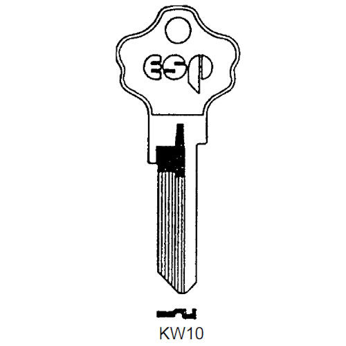 JMA KWI-2DC DND Key Blank For Kwikset KW10, DND