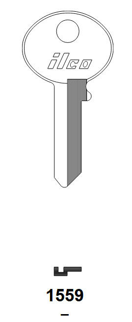 Ilco 1559 Key Blank for Security Mailbox Lock