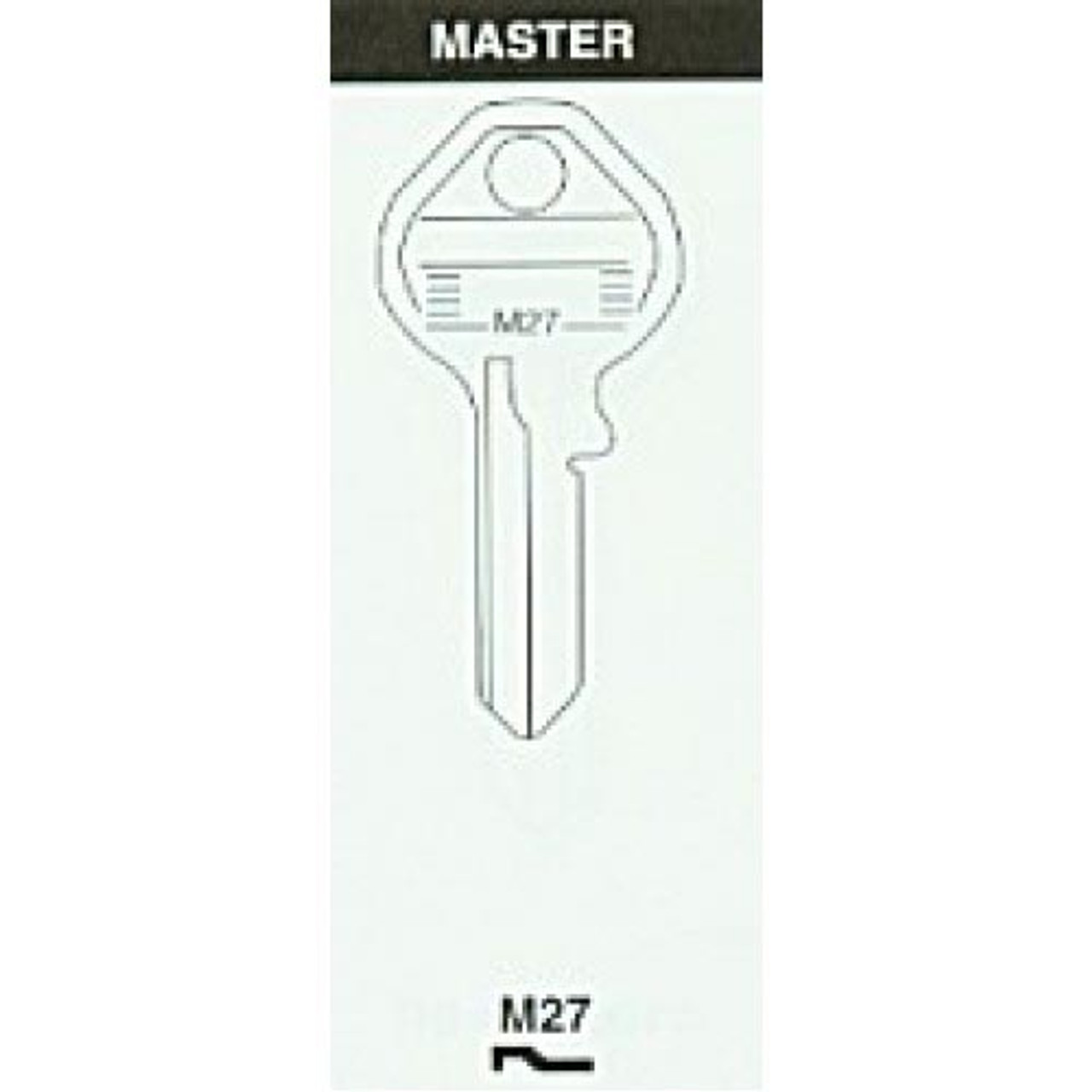 Jet M27 Key Blank for Master 27K, 1092NR