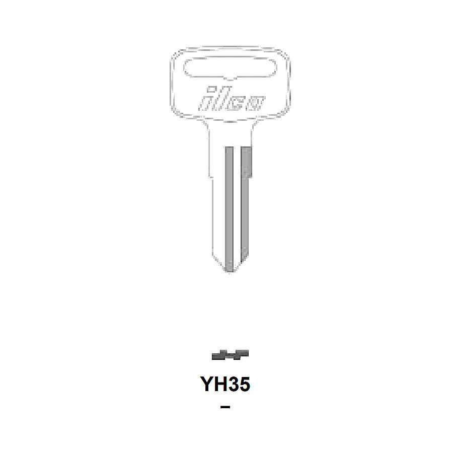 Ilco YH35 Key Blank for Yamaha X73