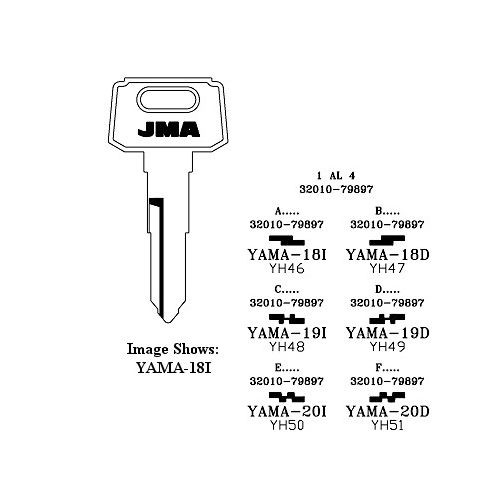 JMA YAMA-19D Key Blank for Yamaha YH49/X118