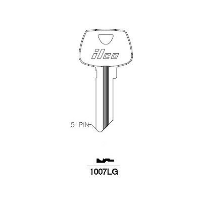 Ilco 1007LG Key Blank for Sargent LG 5-pin