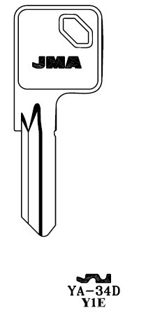 JMA YA-34D Key Blank for Yale Y1E