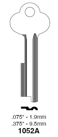 1052 Key Ilco 1052A Key Blank Diebold Flat Stock