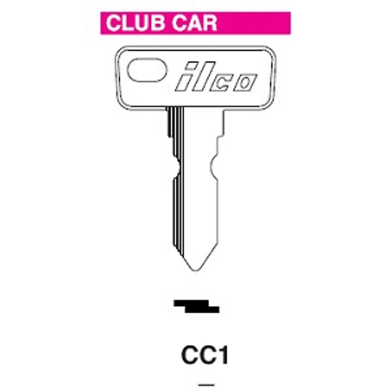 club car 1b key