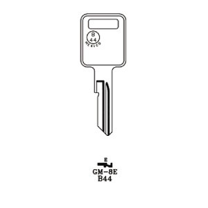 GM Logo OEM Ignition Key Blank Uncut 595311 B44 01154606 2 New GM Logo OEM Ignition Key Blanks - Uncut 595311 B44P B44 01154606 56-E Key Buick - Foto 6