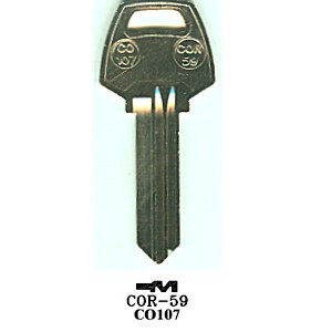 JMA COR-59 Key Blank for Corbin/Russwin A1012-59D1/CO107