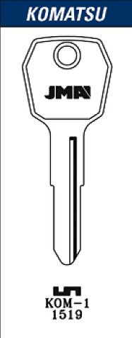 JMA KOM-1 Key Blank for Komatsu 1519