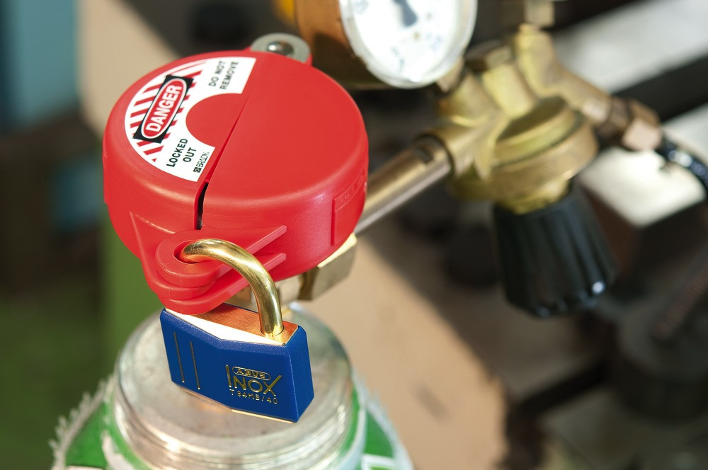 ABUS T84MB/40 KA 8401 Padlock Blue Sleeve, Keyed Alike 8401