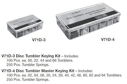 Keying Kit Nationl Disc Tumbler V71D-3