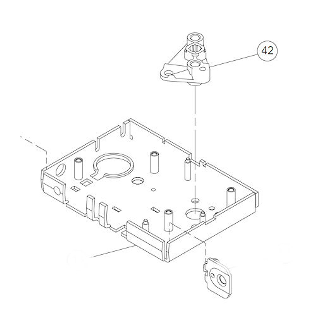 Schlage L283-060 Spindle & Spring 1-3/8 -> 1-7/8