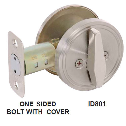Cal-Royal ID-801 US26D Brushed Chrome One-Side Deadbolt with Blank
