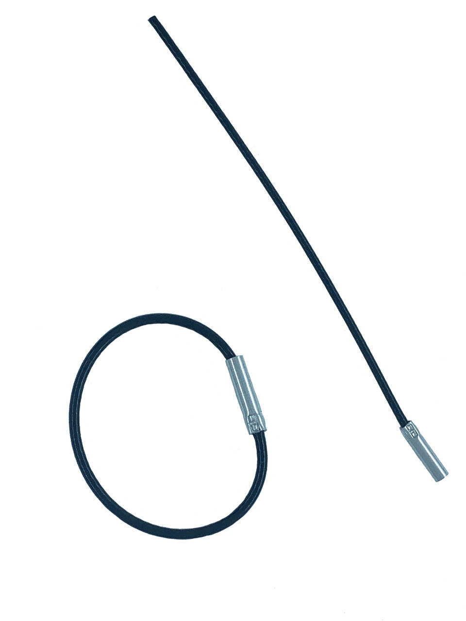 Lucky Line 0842-20 Locking Cable, Thin 4 inch 0842 Bulk Black
