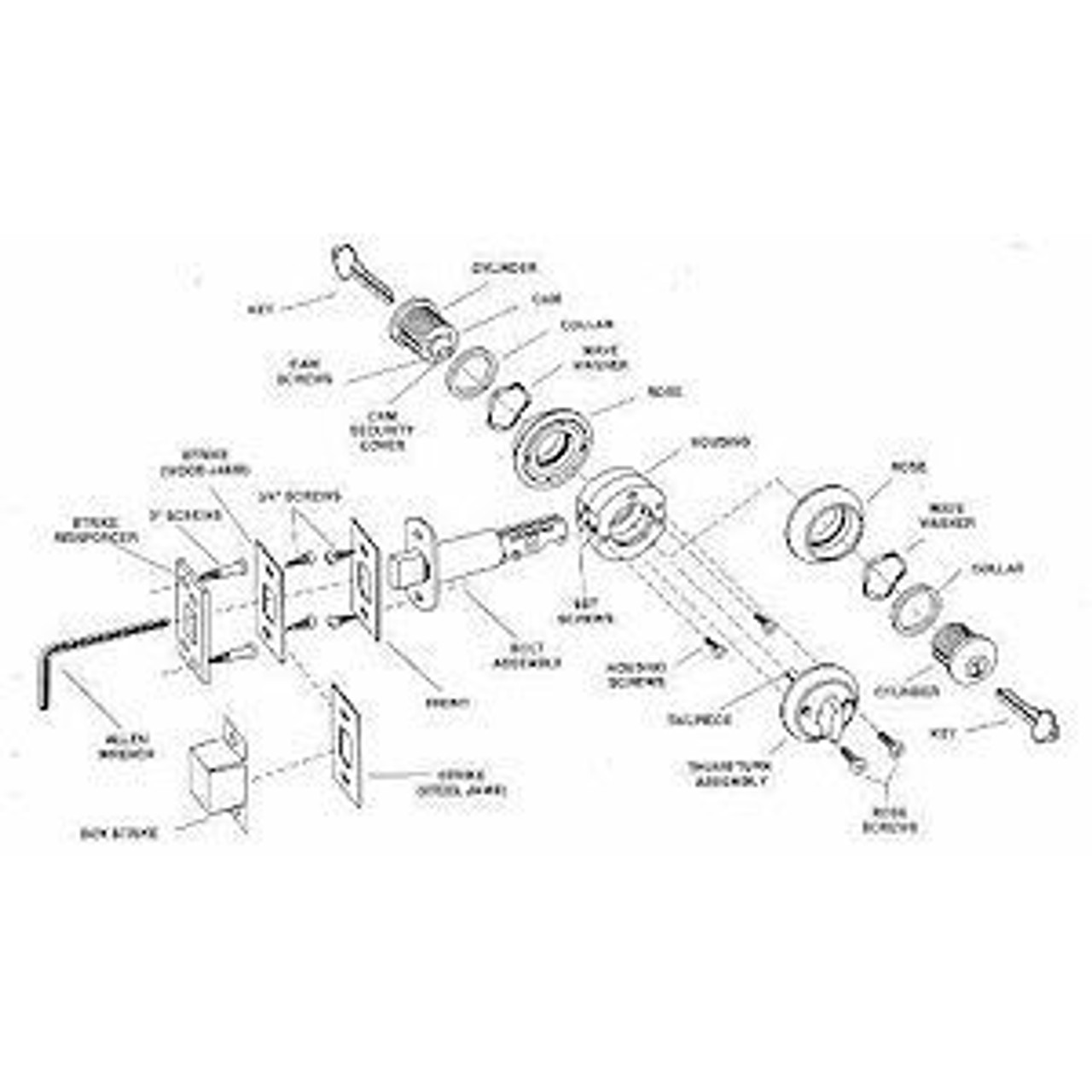 kwikset door knob diagram