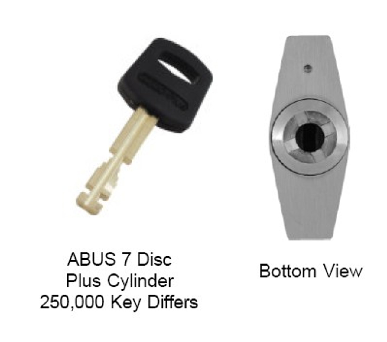 廃盤品 WEIRDO PADLOCK KEYトップ 真鍮製 Abus 88/40 KA 1533314 Padlock 7-Disc Plus Cylinder, Keyed
