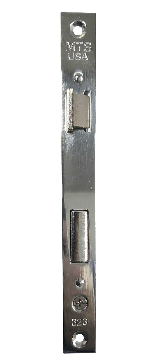 MTS Papaiz 323 US26 Mortise Lock Body, Chrome Finish Faceplate