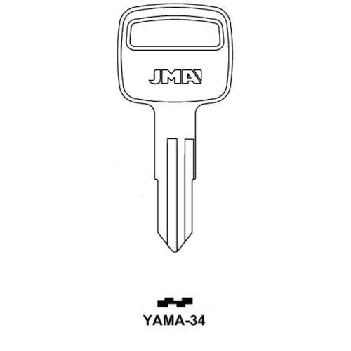 JMA YAMA-34 Key Blank for Yamaha Outboard