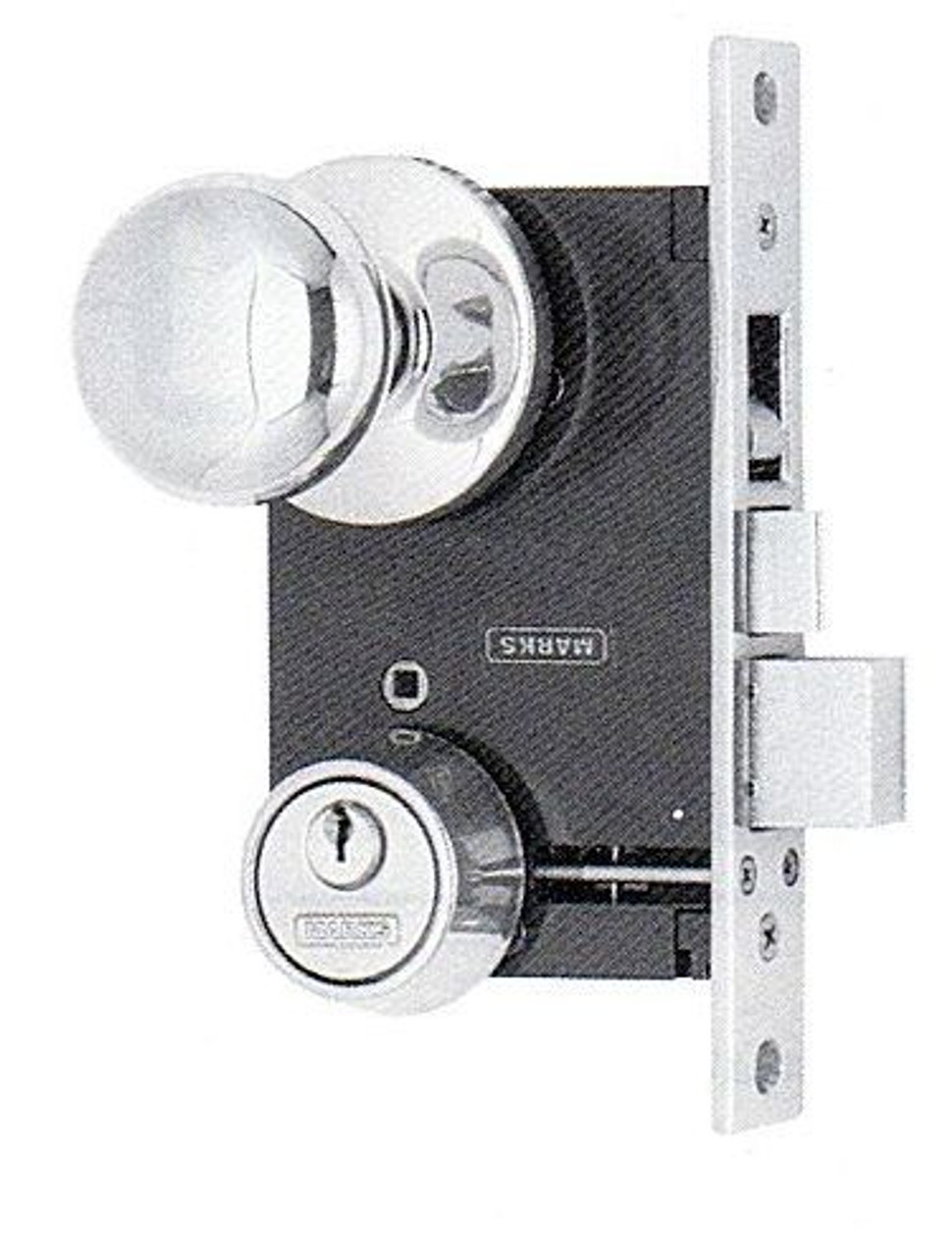 Marks 22AC/3-W RHR Mortise Lock, Gate Lock