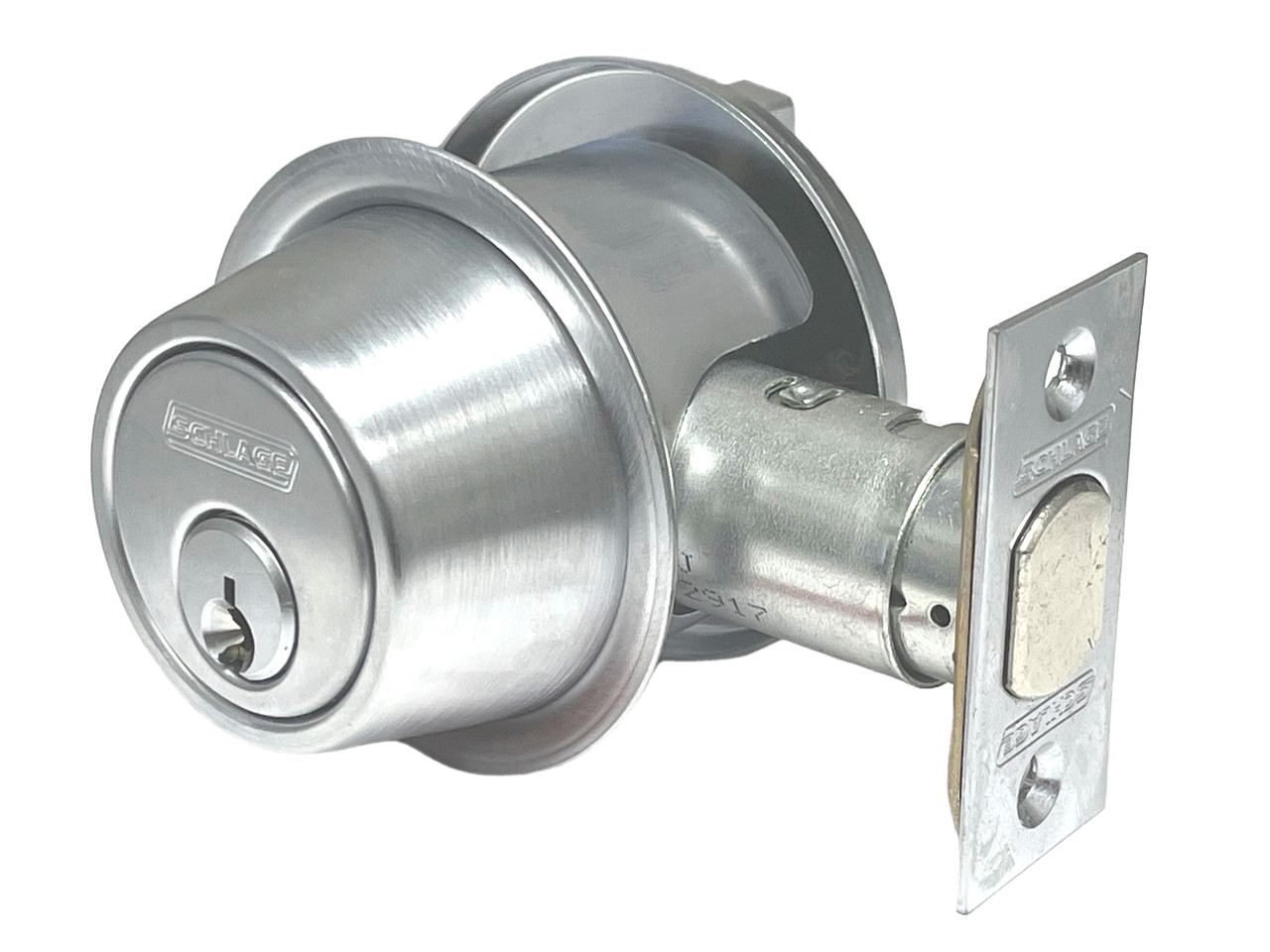 Schlage B563P 626 Classroom Deadbolt, S/C Satin Chrome Finish