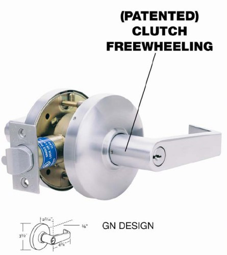 CalRoyal ICSL05 26D Storeroom Lever, Interchangeable Core