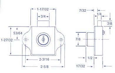 ESP/Hudson PTR-DCN656UN Mailbox Lock
