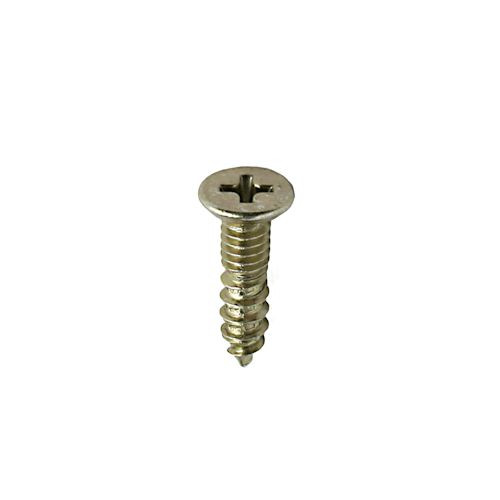 Major LS2125 Strike Plate Screws, 25pk Brass Finish