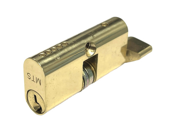 Papaiz C400/55 Double Keyed Cylinder, Brass Finish