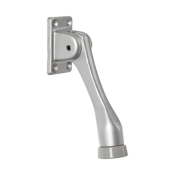 Cal-Royal IRODH-4 ALUM, Door Holder, Kick Down 4" Arm Aluminum Finish