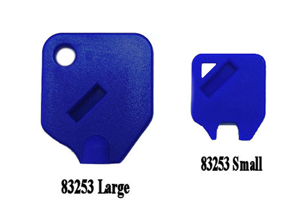 MEI Tubular Key Cover, Large Blue (Sold Each), Large Size