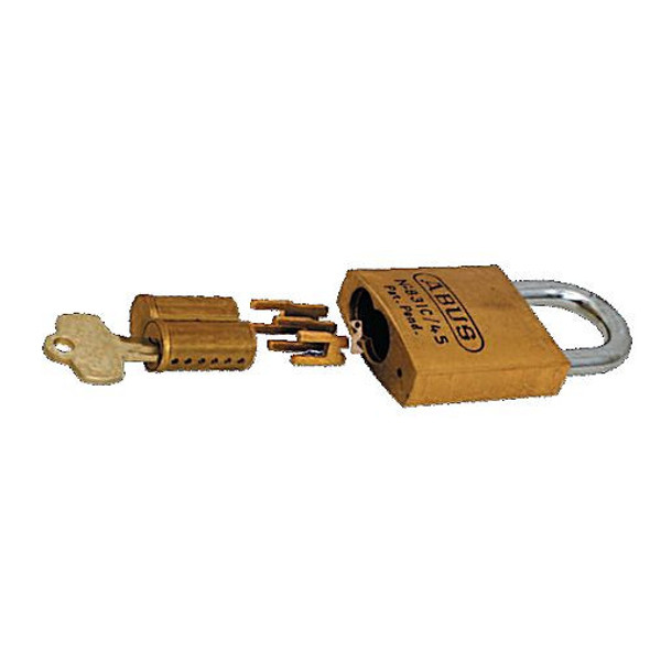 ABUS 83/45-IC Padlock showing core options