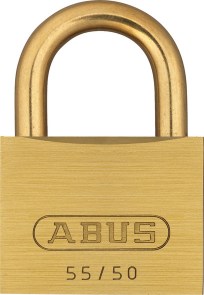 ABUS 55MB/50 Brass Body padlock with brass shackle